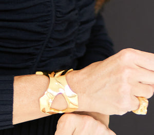 FORTITUDE Open Cuff Bracelet - Gold
