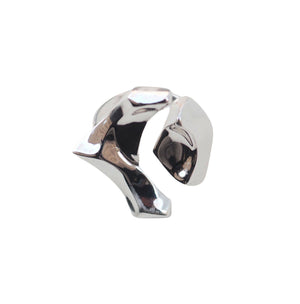 Waves Open Ring - Silver