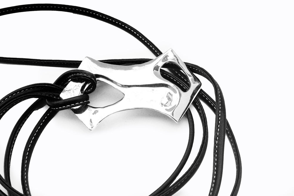 
            
                Load image into Gallery viewer, FORTITUDE CONVERTIBLE TIE BELT / NECKLACE
            
        