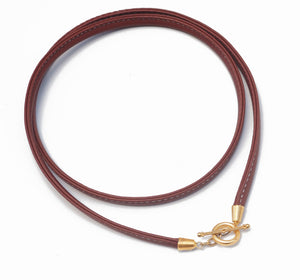 
            
                Load image into Gallery viewer, Interchangeable Leather Wrap Necklace Component
            
        